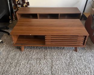Mid Century Coffee Table with Storage