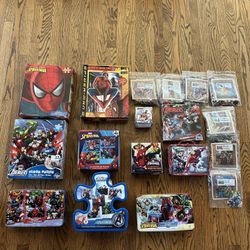 Huge Bundle of Avengers and Spiderman puzzles (25 puzzles!)