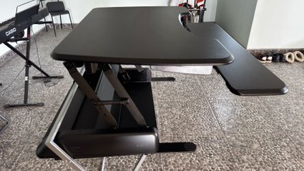 “VariDesk Pro Plus 36 Black Standing Desk Converter – Height Adjustable Sit-Stand (Vari / Varidesk