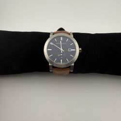 Men's Swiss Chronograph The City Brown Leather Strap Timepiece 42mm 