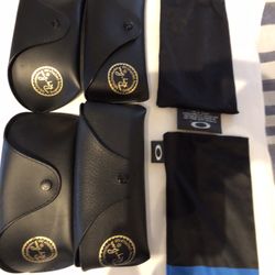 Ray Ban Sunglasses Protective Case And Two Oakley Sleeves