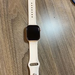 Apple Watch ⌚️ Series 10 ( GPS, 42mm)- Rose Gold Aluminum + Light Blush Sports Band (S/M)