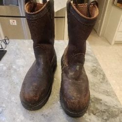 Schmidt Brown Steel Toe -Waterproof Work Safety BOOTS CES006TS Men Size 8.5...