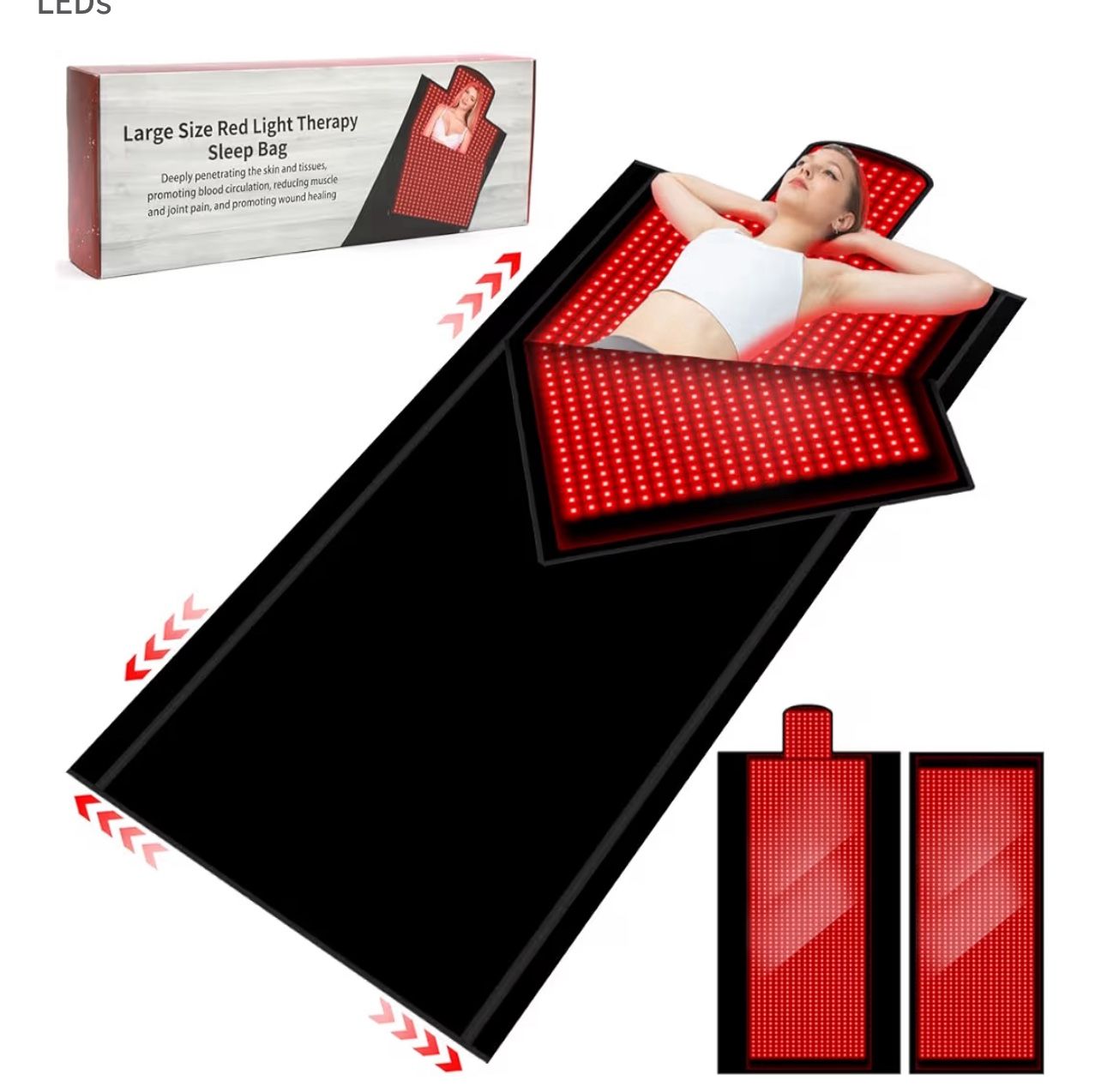 Full Body Infrared Red Light Therapy Blanket Bag with 2680pcs LEDs Retail $799