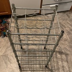 Silver Wine Rack