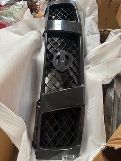 2004-2007 Nissan Titan Armada Black Mesh grille Front Bumper Grill