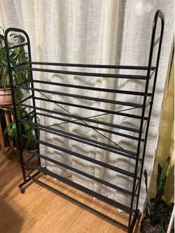 Shoe Rack - 8 tier. Black Excellent Condition