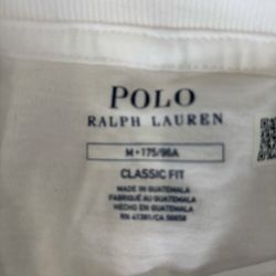 Polo Ralph Lauren Men’s White T Shirt Size Medium 