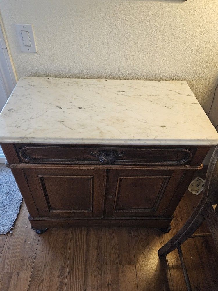 Antique marble-topped cabinet or sideboard
from 18th Century