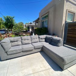 Grey Sectional Couch (Free Delivery)
