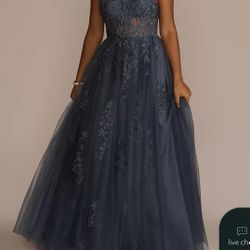 David’s Bridal Blue XS Size 2