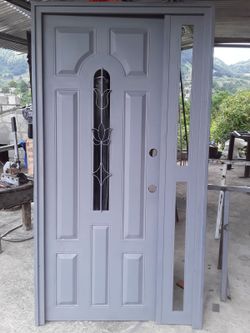 Bran New Entry Door with Sidelight Panel