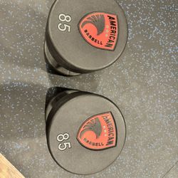 American Barbell Urethane Dumbbells 85 Pounds 