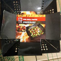 porcelain enamel wok grill topper