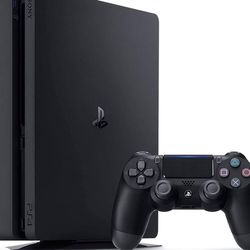  Play-Station 4 PS4 1TB Slim Edition Jet Black With 1 Wireless Controller