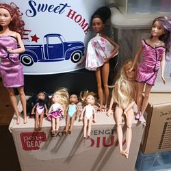 Barbies And Chrissy Doll Lot