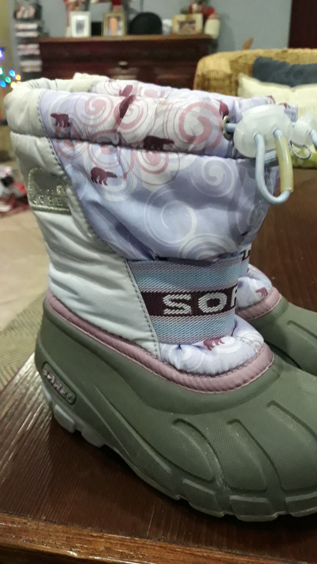 SOREL SNOW BOOTS FOR GIRLS SIZE:10