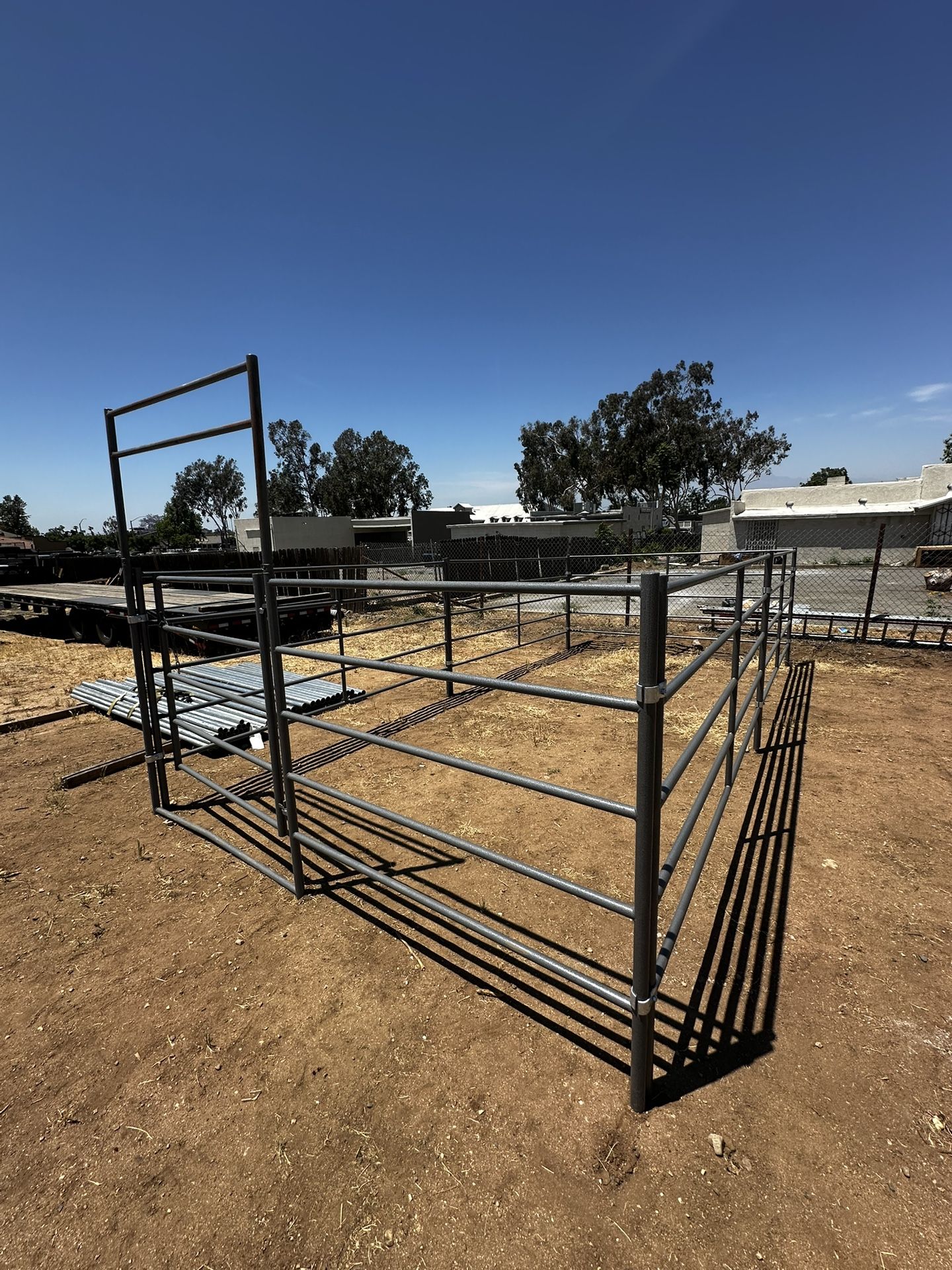 10x20 Horse Stall Kit 5-rail 14-gauge