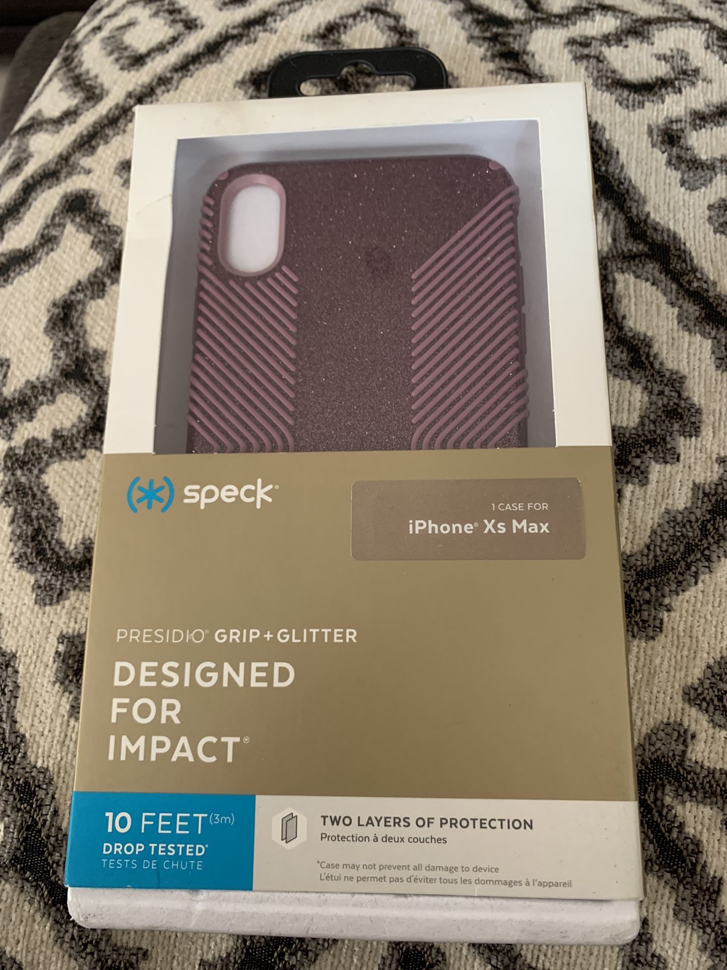 Speck Case iPhone Xs Max Purple/glitter 