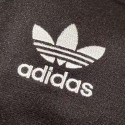Adidas classic black track jacket Youth 11 12 Womens S