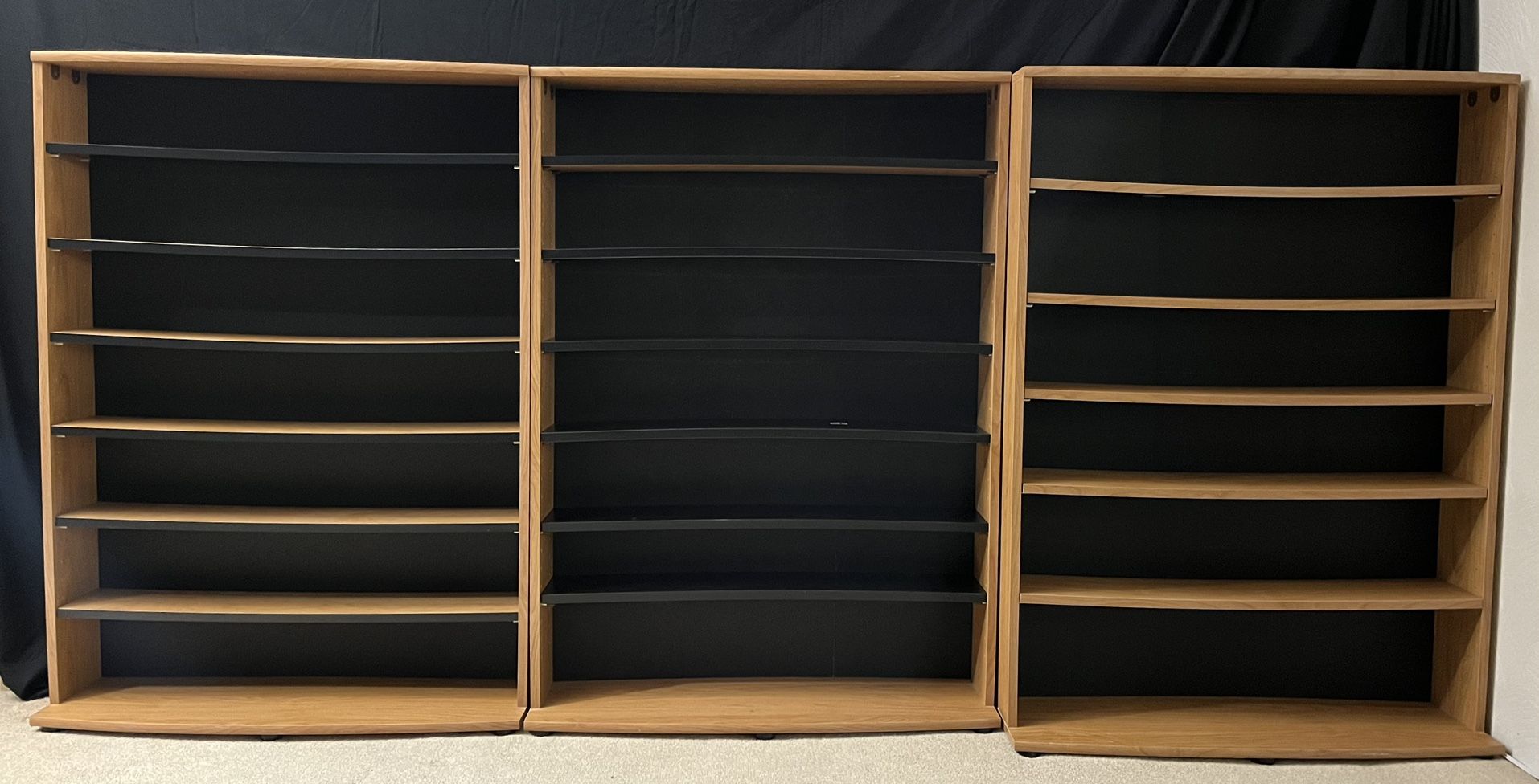 Three Nice and Sturdy Media Shelves