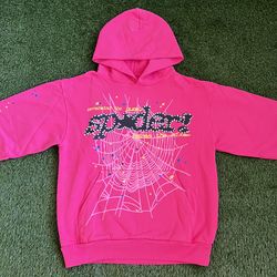 Sp5der world Hoodie – Pink – Size M – New
