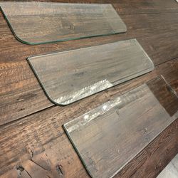 Glass Shelving with Wall bracket Set