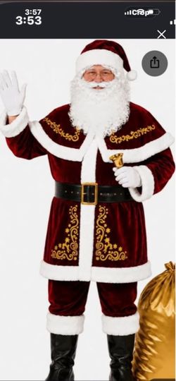 halloween disfraz de Santa size L completo