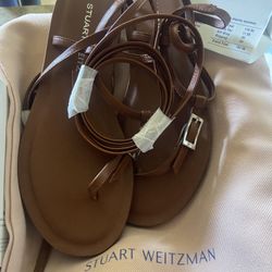 Stuart Weitzman Women’s Georgie Lace Up Sandal Size 6
