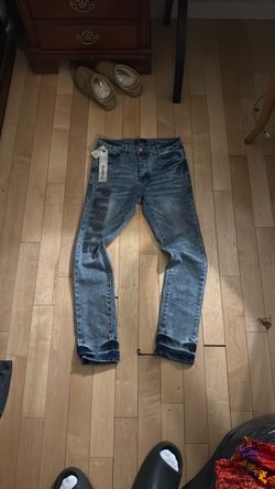Purple jeans blue
