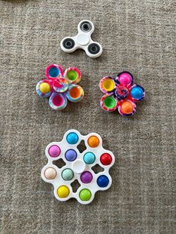 Fidget Spinner and Pop It Toy Set