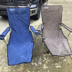 Coleman Chairs Like New No Bag