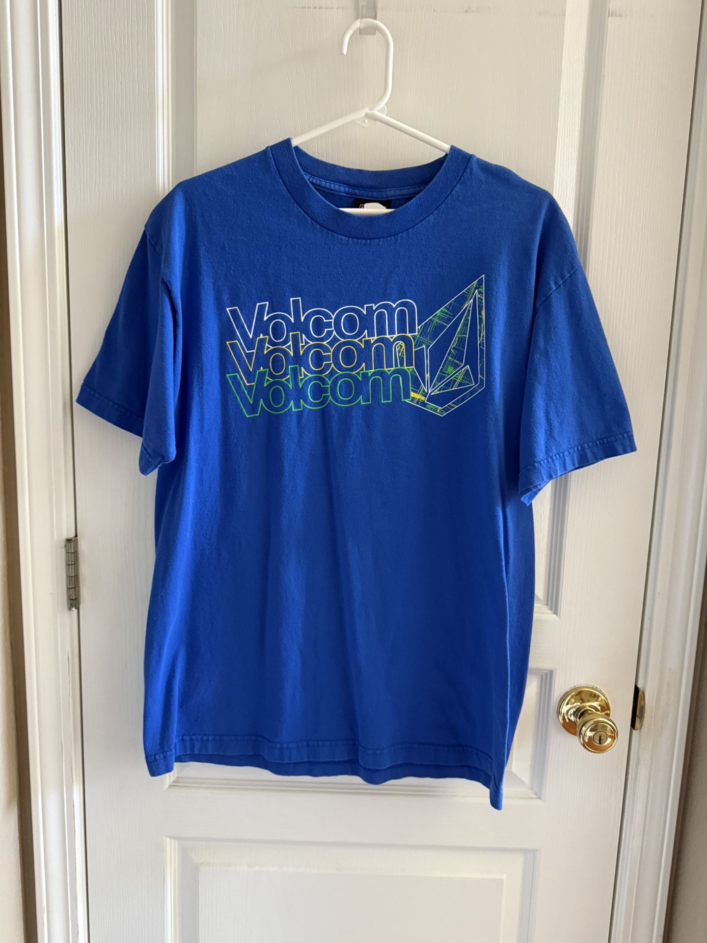 Men’s Blue Volcom Shortsleeved T-Shirt- Size Large