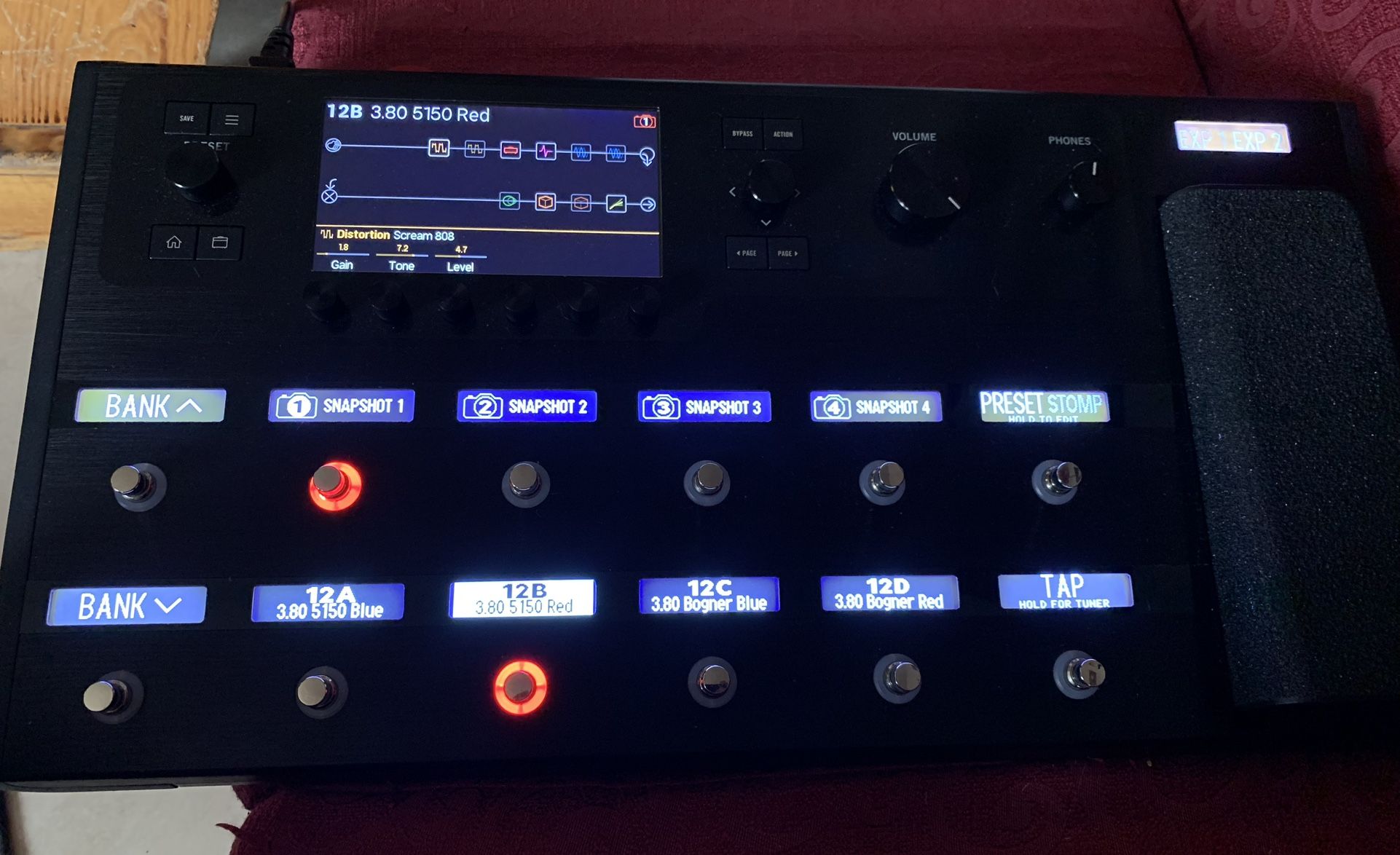 Line 6 Helix Pedalboard Modeling Effects Guitar 