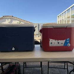 2 Coolers On Wheels $25.00 Each.  Warm Springs And Lake Meade Meet At Smiths Grocery Store On The Corner