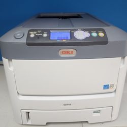 OKI C711 White Toner Inkjet Digital Laser Printer 