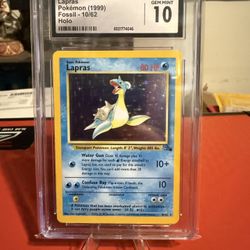 Lapras Fossil Holo CGC GEM MINT 10