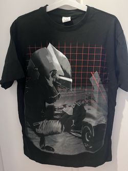 Puma F1 Graphic T-Shirt Size Medium Black USED