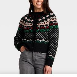 Target Black And White Cardigan