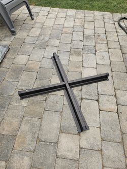 Outdoor Umbrella Cross Bar Base Steel Stand