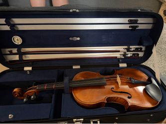 Giuseppi Galiano 16 1/2 viola, case, and Bow