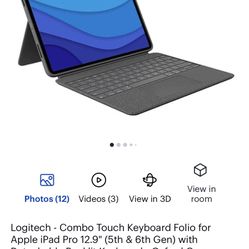 Like New Logic Tech Combo Case For 12.9