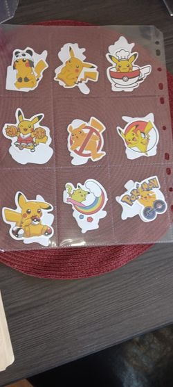 Collectable Pokemon Stickers For Sale.