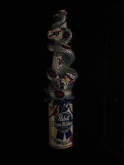 PABST BLUE RIBBON BEER TAP SNAKE HANDLE PBR