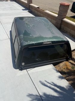 Green Truck Camper Shell Topper