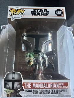 The Mandalorian with The Child (10-Inch) (Chrome)
