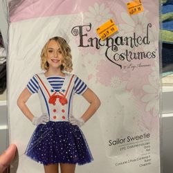 Kids girl sailor costume new seize 7-10