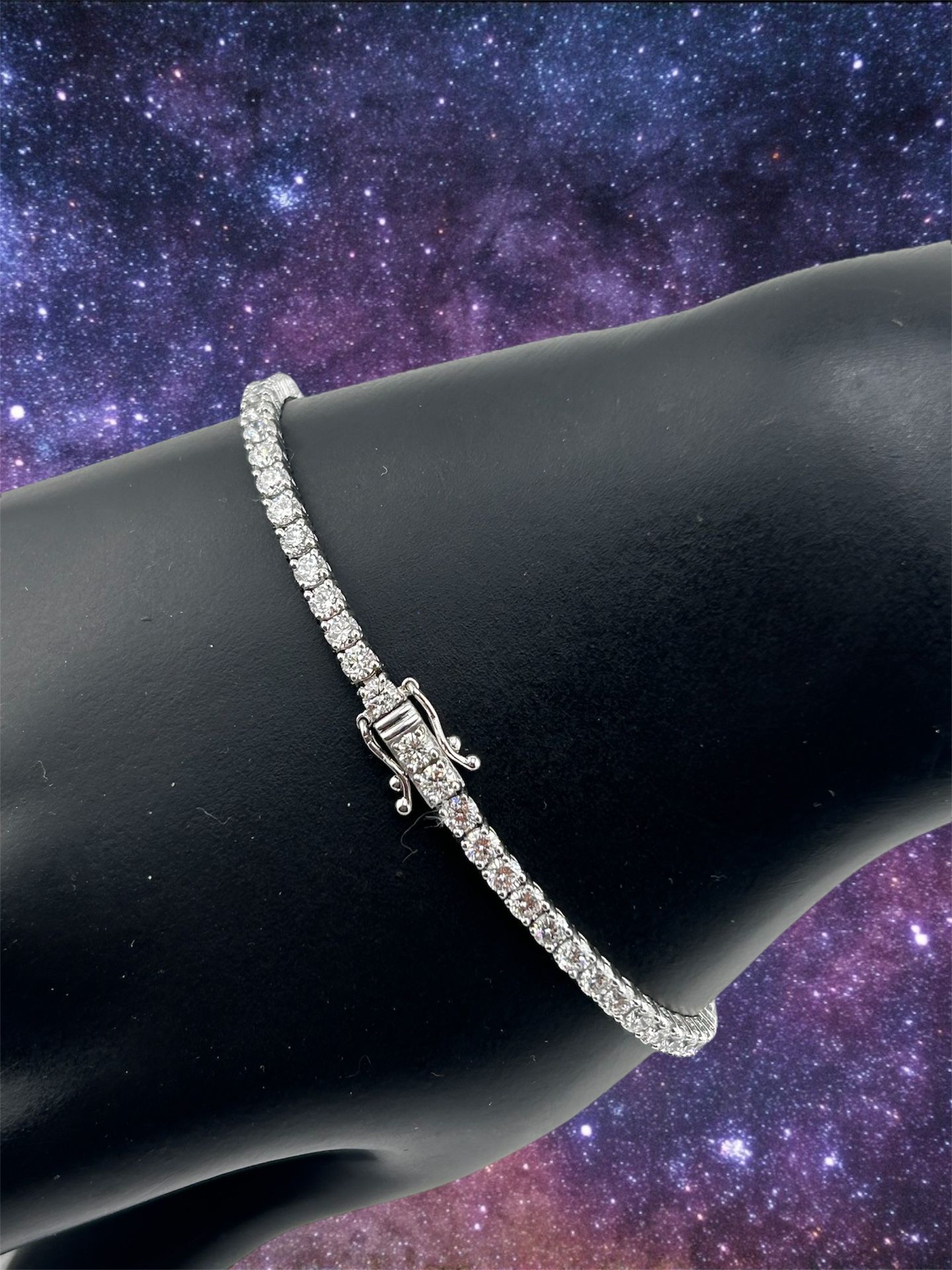Tennis Bracelet In 14k White Gold Bracelet