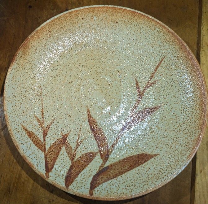Pottery Ceramic "13" platter