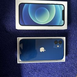 iPhone 12 In Blue + Casetify Case + Box With Manuals 